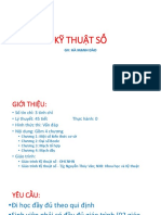 Kỹ Thuật Số: Gv: Hà Mạnh Đào