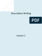 Descriptive Writing