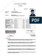 Hall Ticket: Current Session: SOL Roll No: Exam Roll No.: Name: Father's Name: Course Name: Address