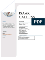 CV Isaak Callens in Word