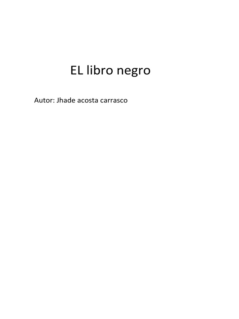El Libro Negro PDF