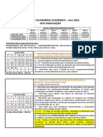 Calendário acadêmico UFSJ 2023 graduação