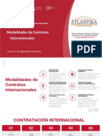 Modalidades de Contratos Internacionales: Lima, 21 de Septiembre de 2022