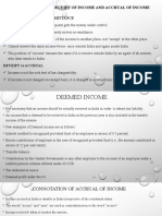 Connotation of Receipt of Income and Accrual of Income