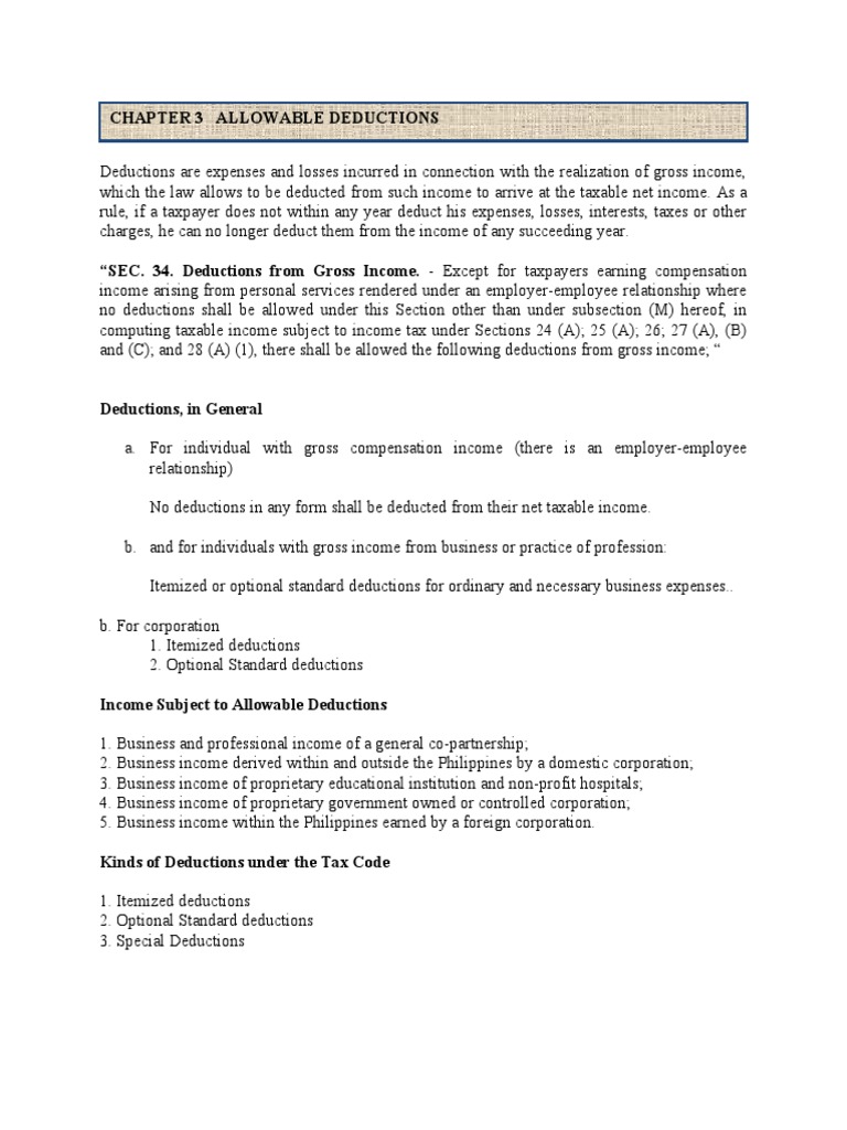 Understanding Tax Deductions Explained | PDF | Tax Deduction | Expense