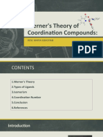 Werner's Theory of Coordination Compounds:: Rose Marya Sebastian