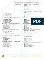 487 - The Infinitive The Gerund Participles Test b1 Grammar Exercises