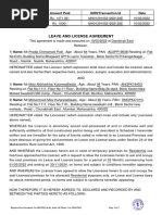 Leave and License Agreement: Particulars Amount Paid GRN/Transaction Id Date