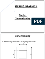 Engineering Graphics: Topic: Dimensioning