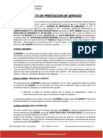 Contrato de Servicio Especifico Elaboracion de Estudio de Pozo Tubuilar