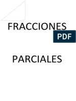 Fracciones Parciales
