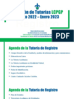 1 Sesión de Tutorías: Agosto 2022 - Enero 2023