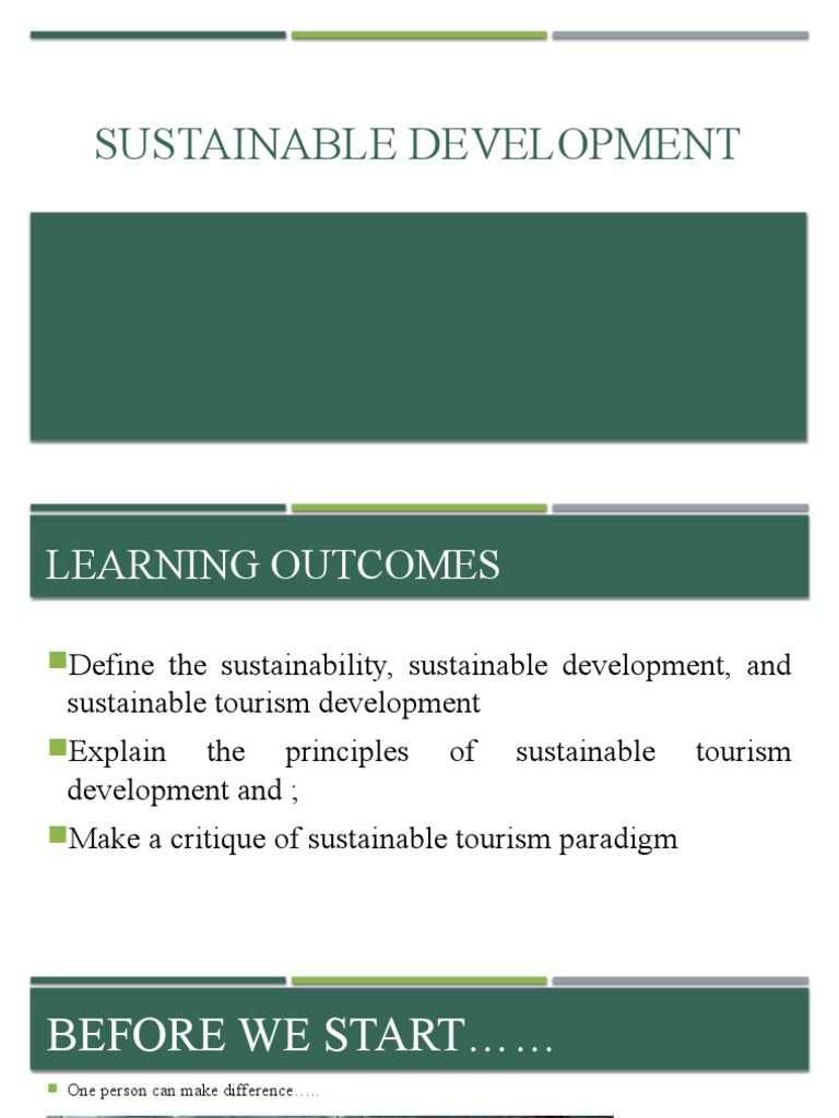 1 - Sustainable Tourism Development | PDF | Sustainability ...