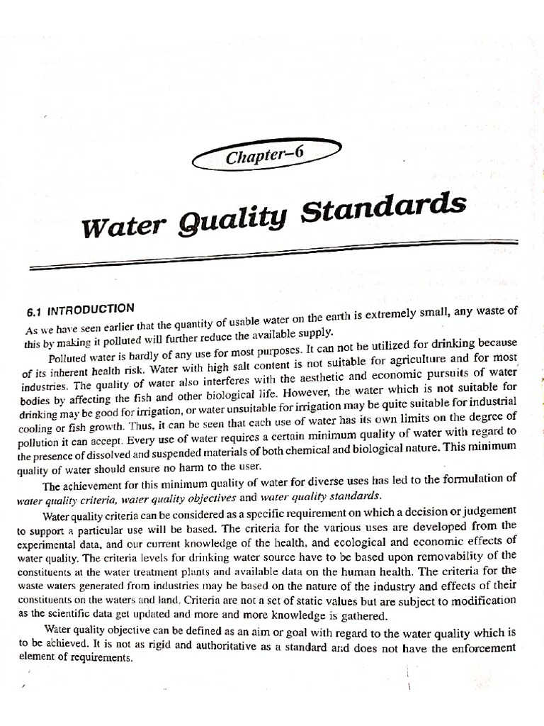Water quality and Treatment PDF