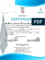Certificado: A Maritza Yamileth Arteaga Amaya