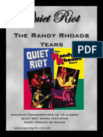 Quiet Riot - The Randy Rhoads Years (ETR) - Guitar Tab