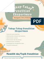 Tahap-Tahap Penelitian Eksperimen