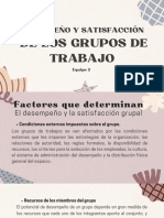 Desempeño y Satisfacción en Grupos