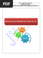 Jsa Validation Services Baddi (H.P.) India Template of Risk Based Prioritization Plan