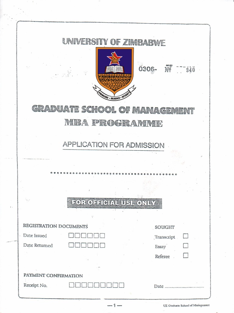 MBA Application Form 2021 | PDF