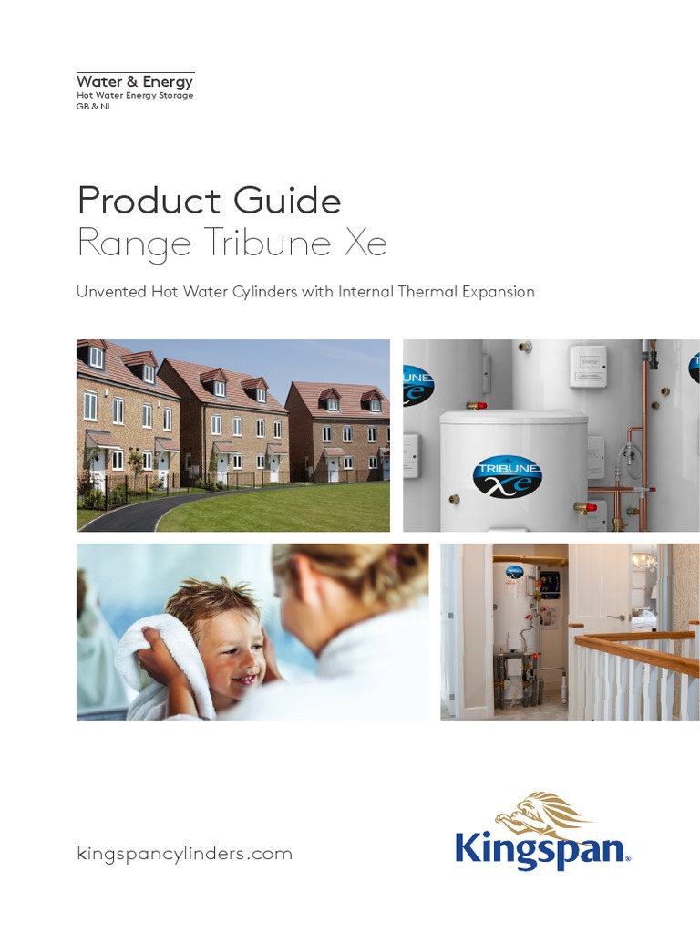 Kingspan Range Tribune Xe Brochure en GB | PDF | Water Heating | Electric  Heating