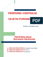 Periferni I Centralni Osjetni Poremećaji: Prof - Dr.sc. Vesna Barac-Latas