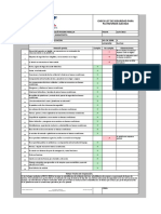 Check List de Seguridad para Plataforma Elevada: X X X X X X X X X X X X X X X X X