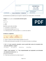 Matemática: Nome: N.º Classe/Turma: Classificação: Ass. Do Prof.: Ass. Do Enc.