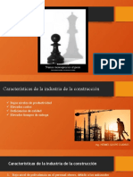 Características de la industria construcción