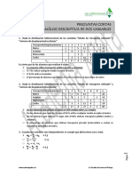 Tema 3. Dos Variables. 2. Preguntas Cortas