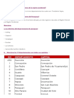 Actividades 1. ¿Cuáles Son Los Departamentos de La Región Occidental?