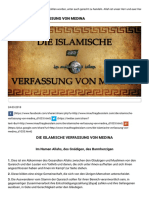 Die Islamische Verfassung Von Medina