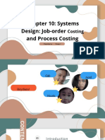 Chapter 10: Systems Design: Job-Order and Process Costing