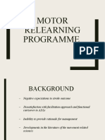 Motor Relearning Programme