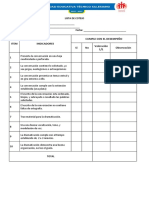 Item Indicadores Cumple Con El Desempeño Si No Valoración 1/1 Observación