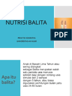 Nutrisi Balita: Praktik Kominitas Universitas An Nuur