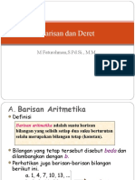 Barisan Dan Deret: M Faturohman, S.PD - Si., M.M