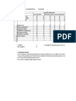 Registro semanal de ministerio