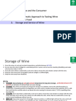 WSET L3 - 1 - Chap03 - Storage and Service of Wine