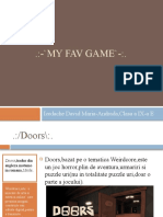 .:-'MY FAV GAME'-:.: Iordache David Maria-Andrada, Clasa A IX-a E