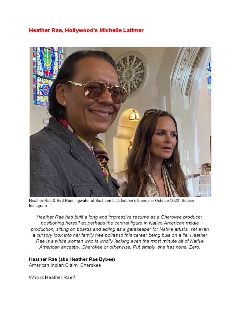 Heather Rae: Identity Controversy Unveiled | PDF | Cherokee | Plymouth ...