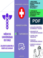 Aguamarina Verde Morado Blanco Icono Médico Medicina Tríptico Folleto (Gratis)
