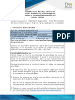 Guía de Actividades y Rúbrica de Evaluación - Tarea 5 - Integración Del Documento de La Opción de Grado y Preparacion para La Socialización