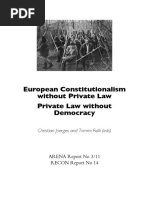 European Constitutionalism Without Private Law