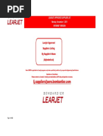 Learjet Approved Supplier List Internet Version Monday, November 1, 2021