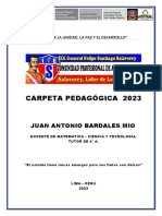 Carpeta Pedagogica Salaverry 2023