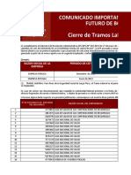 Cierre de Tramos Laborales de Asegurados: Comunicado Importante A Los Asegurados de Futuro de Bolivia S.A. - Afp