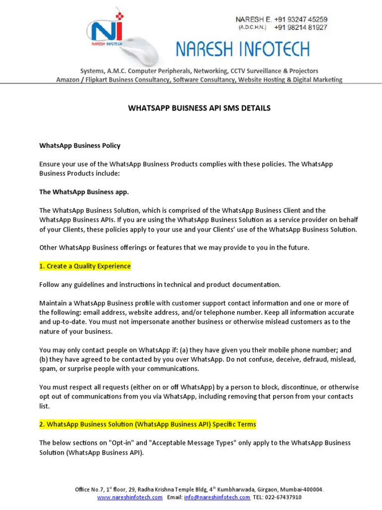 Compliance and security in WhatsApp Business API