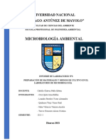 Microbiología Ambiental: Universidad Nacional "Santiago Antúnez de Mayolo"