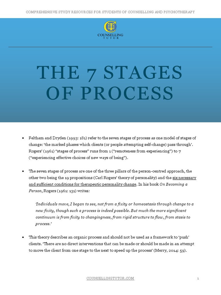 CT 7 Stages of Process | Download Free PDF | Psychotherapy | Cognition
